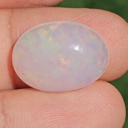 พลอย ไวท์ โอปอล White Opa 7.94 กะรัต (Cts.) พลอยแท้ อัญมณีมงคลประจําวันเกิด เครื่องประดับพลอย