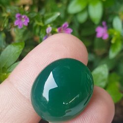 พลอย โมรา Natural Chalcedony 21.5 กะรัต (Cts.) พลอยแท้ อัญมณีมงคลประจําวันเกิด เครื่องประดับพลอย