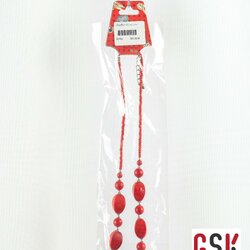 สร้อยคอลายหิน สีแดง ซ้อใหญ่ห้ามพลาด