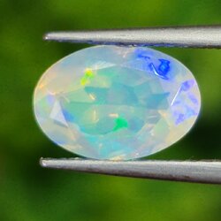 พลอย ไวท์ โอปอล White Opal 1.05 กะรัต (Cts.) พลอยแท้ อัญมณีมงคลประจําวันเกิด เครื่องประดับพลอย