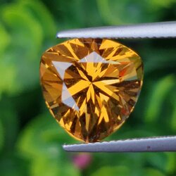 พลอย ซิทริน Citrine 6.94 กะรัต (Cts.) พลอยแท้ อัญมณีมงคลประจําวันเกิด เครื่องประดับพลอย