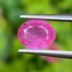 พลอย ชมพู พิ้ง แซฟไฟร์ Pink Sapphire 1.10 กะรัต พลอยแท้ อัญมณีมงคลประจําวันเกิด เครื่องประดับพลอย