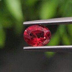 พลอย ทับทิม ซองเจีย Songea Ruby Sapphire 1.03 กะรัต (Cts.) พลอยแท้ อัญมณีมงคลประจําวันเกิด เครื่องประดับพลอย