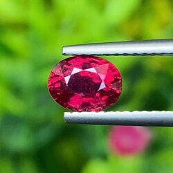 พลอย ทับทิม (Ruby Sapphire) 1.29 กะรัต (Cts.) พลอยแท้ อัญมณีมงคลประจําวันเกิด เครื่องประดับพลอย