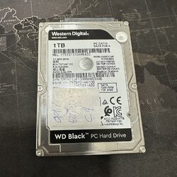 HDD WD Black 1TB SATA 2.5 6Gbps 7200RPM" *** 99% ติดเหลือง C4