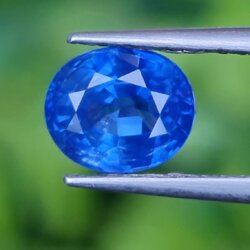 พลอย ไพลิน blue sapphire 1.43 กะรัต (Cts.) พลอยแท้ อัญมณีมงคลประจําวันเกิด เครื่องประดับพลอย