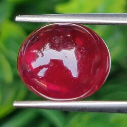 พลอย ทับทิม (Ruby Sapphire) 9.30 กะรัต (Cts.) พลอยแท้ อัญมณีมงคลประจําวันเกิด เครื่องประดับพลอย