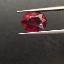 พลอย ทับทิม Ruby sapphire 4.25 กะรัต (Cts.) พลอยแท้ อัญมณีมงคลประจําวันเกิด เครื่องประดับพลอย