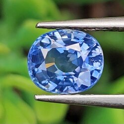 พลอย ไพลิน (Blue Sapphire) 1.28 กะรัต (Cts.) พลอยแท้ อัญมณีมงคลประจําวันเกิด เครื่องประดับพลอย