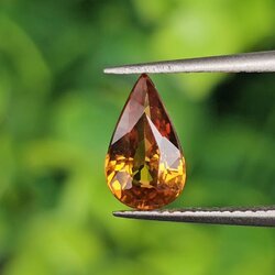 พลอย บุษราคัม yellow sapphire 1.00 กะรัต (Cts.) พลอยแท้ อัญมณีมงคลประจําวันเกิด เครื่องประดับพลอย