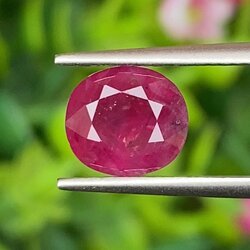 พลอย ทับทิม (Ruby Sapphire) 2.22 กะรัต พร้อมใบเซอร์ พลอยแท้ อัญมณีมงคลประจําวันเกิด เครื่องประดับพลอย