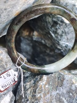 JB6711156 หยก พม่า แท้ Jade กำไลหยก (Jadeite bracelet) พม่า (Myanmar) 50.7 มม.