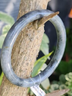 JB6711017 หยก พม่า แท้ Jade กำไลหยก 58.0 มม. (Jadeite bracelet) พม่า (Myanmar)