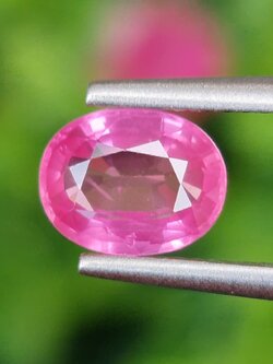 พลอย ชมพู พิ้ง แซฟไฟร์ Pink Sapphire 1.15 กะรัต (Cts.) พลอยแท้ อัญมณีมงคลประจําวันเกิด เครื่องประดับพลอย