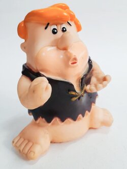 ซอฟเก่า มีหลายภาพ***งานเก่าหายากมือสองสภาพดีมีรอยสีซีดเล็กน้อย ,ยางบีบ ขนาด 5 นิ้ว บาร์นี่ รับเบิ้ล เพื่อนซี๊ มนุษย์หินฟลิ๊นสโตนส์ ขนาดตามรูป