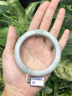 ๋J05C0039 หยก พม่า แท้ Jade กำไลหยก 54 มม. (Jade bracelet) พม่า (Myanmar)