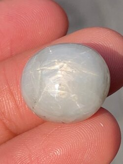 พลอย ไวท์ สตาร์ แซฟไฟร์ White Star Sapphire 25.495 กะรัต (Cts.) ดิบ Unheated พลอยแท้ อัญมณีมงคลประจําวันเกิด เครื่องประดับพลอย