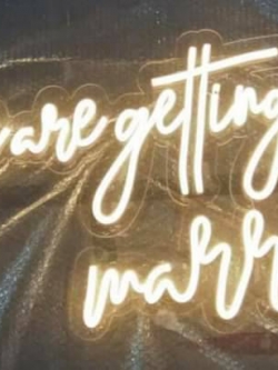 ไฟนีออนดัด ตัวอักษรติด สีวอร์ทไวท์(Neonlight)