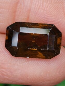 พลอย สโมกกี้ ควอตซ์ Smoky Quartz 9.39 กะรัต(Cts.) พลอยแท้อัญมณีมงคล ประจําวันเกิด เครื่องประดับพลอย