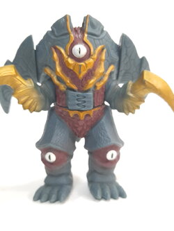 มีหลายภาพ,ซอฟ 3.5-4นิ้ว สัตว์ประหลาดไกเซอร์ โดบิชิ จากอุลตร้าแมนไกอา มือสองสภาพดี มีรอยบ้าง