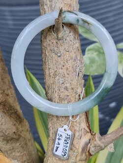 JB6711057 หยก พม่า แท้ Jade กำไลหยก 54.9 มม. (Jadeite bracelet) พม่า (Myanmar)