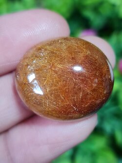 ไหมทอง ควอตซ์ Golden Rutilated Quartz 41.04 กะรัต Cts.พลอยแท้ อัญมณีมงคลประจําวันเกิด เครื่องประดับพลอย