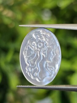 เปลือกหอยมุก แกะสลัก Pearl Shell Carved 3.94 กะรัต (Cts.)