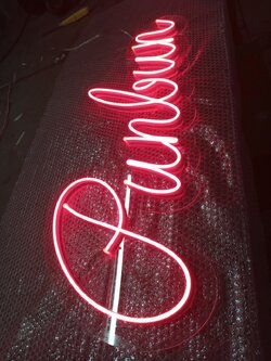 ป้ายไฟนีออนFlex แสงสีแดง