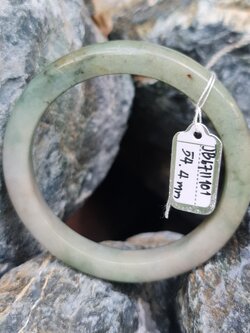 JB6711101 หยก พม่า แท้ Jade กำไลหยก 54.4 มม. (Jadeite bracelet) พม่า (Myanmar)