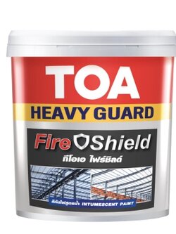 TOA Fire shield สีกันไฟ-ทีโอเอ ไฟร์ชิลดิ์ สูตรน้ำ TOA Heavy guard