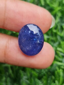 พลอย แทนซาไนท์ Tanzanite 13.44 กะรัต (Cts.) พลอยแท้ อัญมณีมงคลประจําวันเกิด เครื่องประดับพลอย