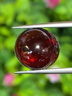 พลอย สเปสซาร์ไทต์ Spessartite Garnet 9.13 กะรัต (Cts.) ดิบ Unheated พลอยแท้ อัญมณีมงคลประจําวันเกิด เครื่องประดับพลอย