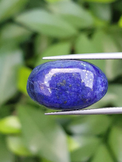 พลอย ลาพิส ลาซูลี Lapis lazuli 15.11 กะรัต (Cts.克拉) พลอยแท้ อัญมณีมงคลประจําวันเกิด เครื่องประดับพลอย