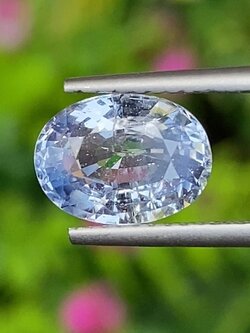 พลอย ไพลิน blue sapphire 2.75 กะรัต (Cts.) พลอยแท้ อัญมณีมงคลประจําวันเกิด เครื่องประดับพลอย