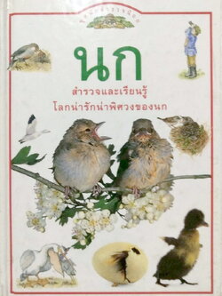 หนังสือภาพสีสวย กระดาษมัน ปกแข็ง "นก A DORING KINDERSLEY BOOK " สำรวจและเรียนรู้โลกน่ารักน่าพิศวงของนก แปลโดย นพ.รังสฤษฏิ์ กาญจนวณิชย์ พิมพ์ครั้งแรก เมษษยน 2536