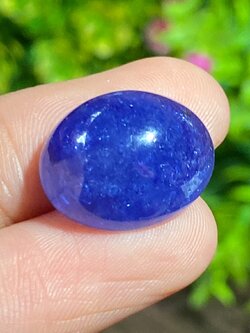 พลอย แทนซาไนท์ Tanzanite 21.48 กะรัต (Cts.) พลอยแท้ อัญมณีมงคลประจําวันเกิด เครื่องประดับพลอย