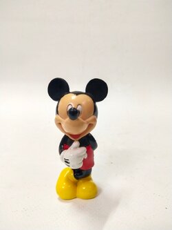 ตุ๊กตายางตัน มิคกี้เม้าส์ ขนาดตามรูป มือสองสภาพดีมีรอยบ้างเก่าเก็บตามสภาพ