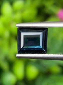 พลอย ไพลิน blue sapphire 1.29 กะรัต (Cts.) พลอยแท้ อัญมณีมงคลประจําวันเกิด เครื่องประดับพลอย