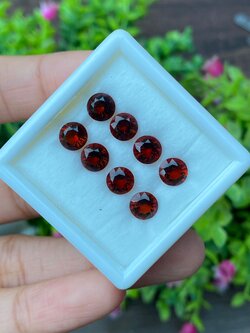 พลอย ซิทริน Citrine 6.01 กะรัต(Cts.) 8 เม็ด Pcs. พลอยแท้ อัญมณีมงคลประจําวันเกิด เครื่องประดับพลอย