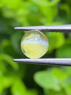 พลอย ตาแมว คริโซเบริล Cat eye Chrysoberyl 1.10 กะรัต (Cts.) พลอยแท้ อัญมณีมงคลประจําวันเกิด เครื่องประดับพลอย