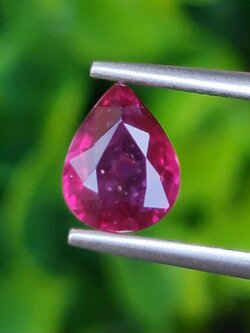 พลอย ทับทิม Ruby sapphire 1.13 กะรัต พลอยแท้ อัญมณีมงคลประจําวันเกิด เครื่องประดับพลอย