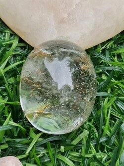 โป่งข่าม ควอตซ์ Rutilated Quartz 52.45 กะรัต Cts. พลอยแท้ อัญมณีมงคลประจําวันเกิด เครื่องประดับพลอย