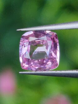 พลอย ชมพู พิ้ง แซฟไฟร์ Pink Sapphire 1.17 กะรัต (Cts.) พลอยแท้ อัญมณีมงคลประจําวันเกิด เครื่องประดับพลอย
