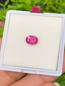 พลอย ทับทิม (Ruby Sapphire) 1.37 กะรัต (Cts.) พลอยแท้ อัญมณีมงคลประจําวันเกิด เครื่องประดับพลอย