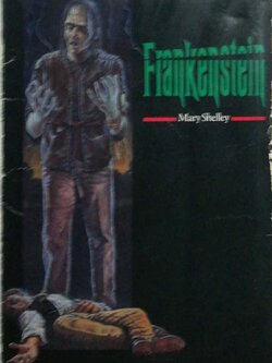 หนังสือนิยายฉบับภาษาอังกฤษ แฟรงค์เก็นสไตล์ Frankenstein โดย Mary Shelley , retold by Patrick Nobes, Oxford University Press, Eighth impression 1995, printed in England by Clays Ltd,Sr Ives plc. ***หนังสือมีตำหนิ ขีดเส้นใต้ เขียนคำแปลด้วยดินสอ