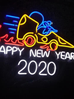 ป้ายไฟดัด - HAPPY NEW YEAR 2020