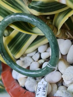 JB6711143 หยก พม่า แท้ Jade กำไลหยก 51.6 มม. (Jadeite bracelet) พม่า (Myanmar)