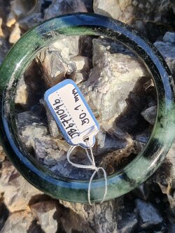 JB6711096 หยก พม่า แท้ Jade กำไลหยก (Jadeite bracelet) พม่า (Myanmar) 50.1 มม.