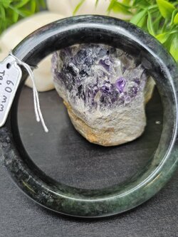 JB68041003 หยก พม่า แท้ Jade กำไลหยก 60 มม. (Jadeite bracelet) พม่า (Myanmar)