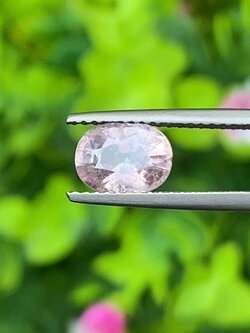 พลอย ชมพู พิ้ง แซฟไฟร์ (Pink Sapphire) 1.70 กะรัต (Cts.) พลอยแท้ อัญมณีมงคลประจําวันเกิด เครื่องประดับพลอย